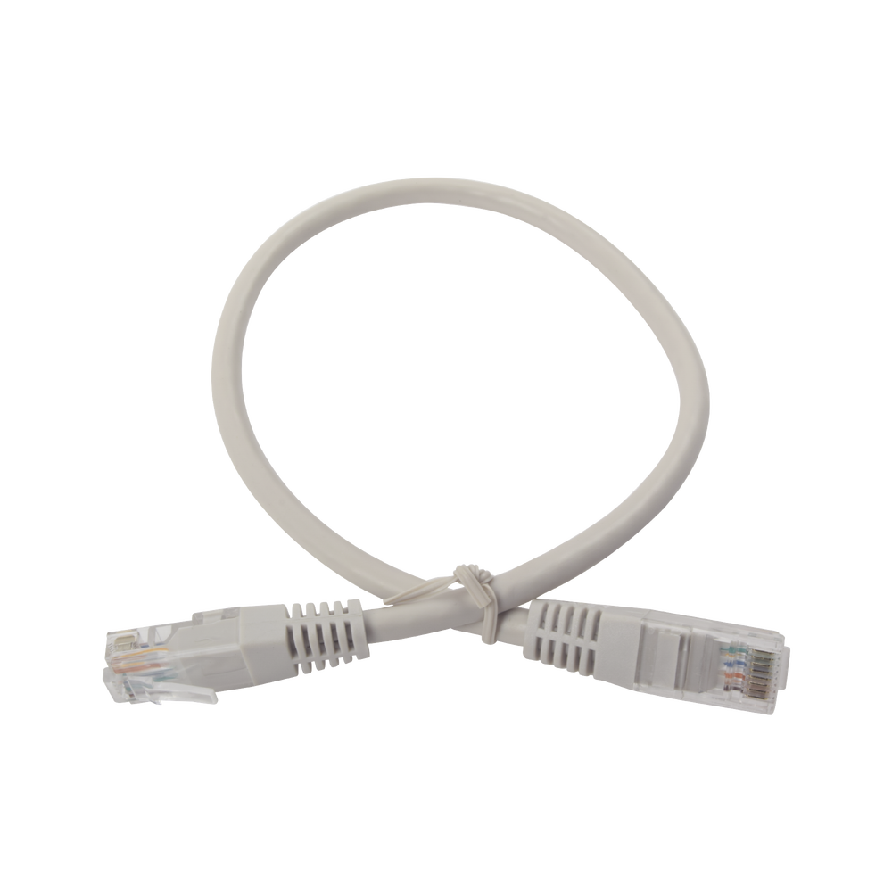 Cable de parcheo UTP cruzado Cat6 0.4 m - Gris