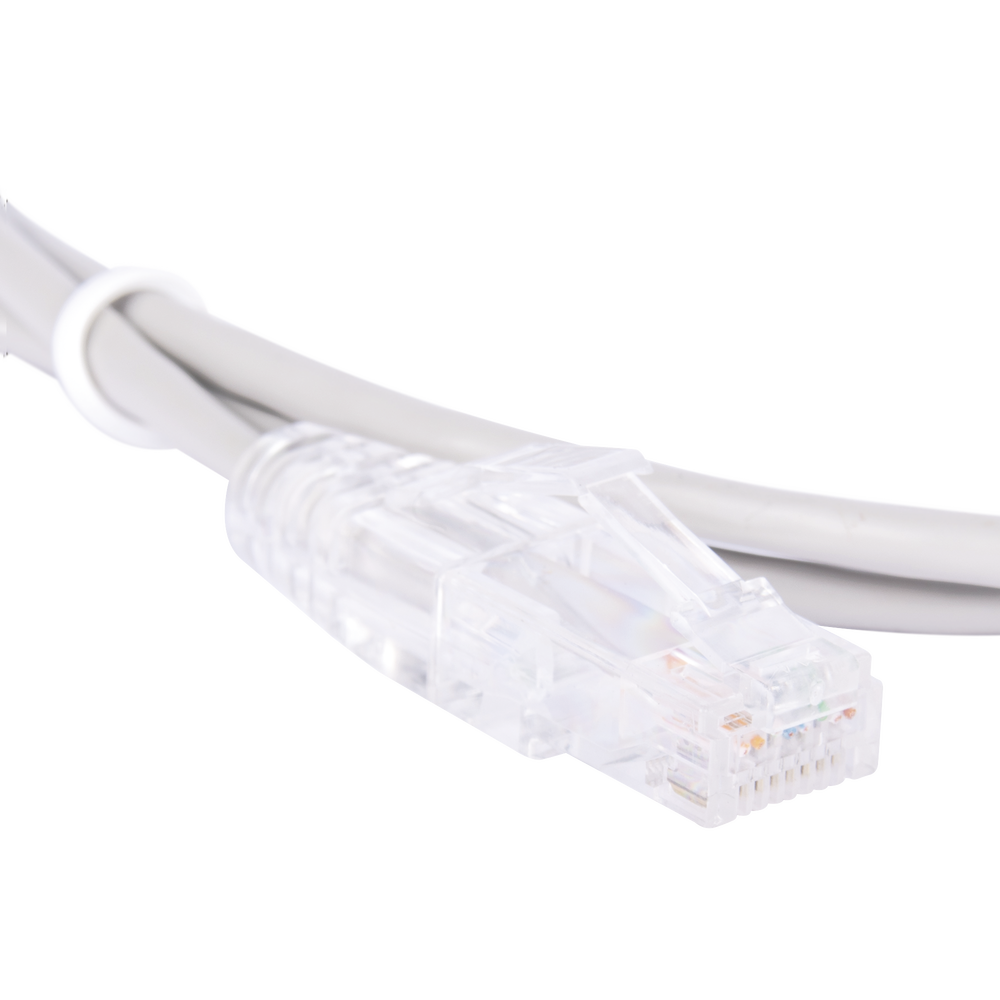 Cable de Parcheo Slim UTP Cat6 - 1.5 m Gris Diámetro Reducido (28 AWG)