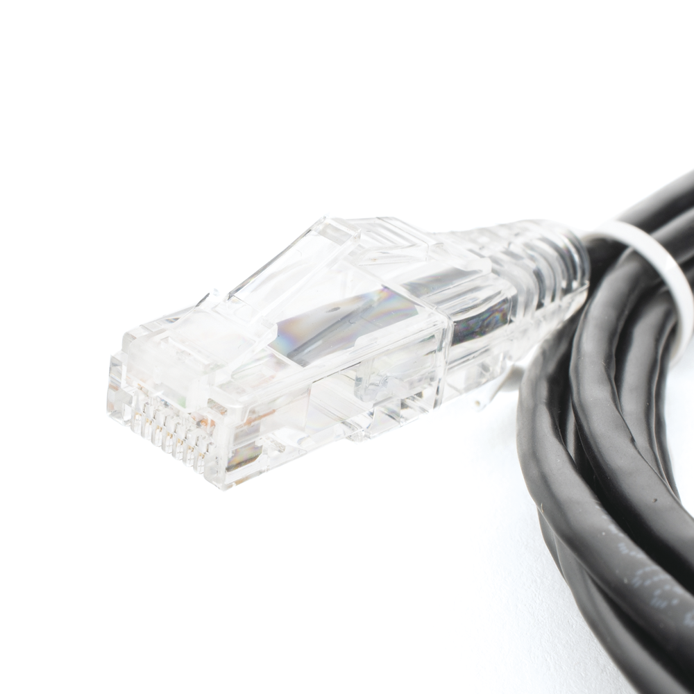 Cable de Parcheo Slim UTP Cat6 - 2 m Negro Diámetro Reducido (28 AWG)