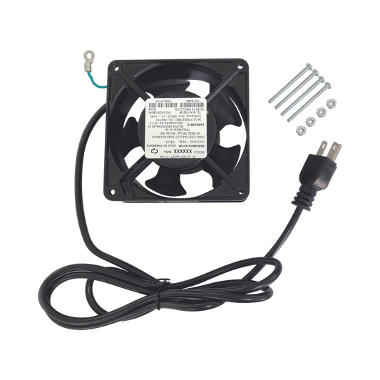 Ventilador 110 Vca de 12 x 12 cm con Cable y Clavija.