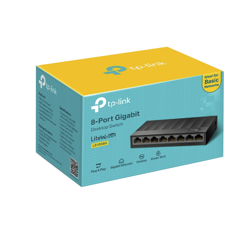 8-port 10/100/1000Mbps desktop switch