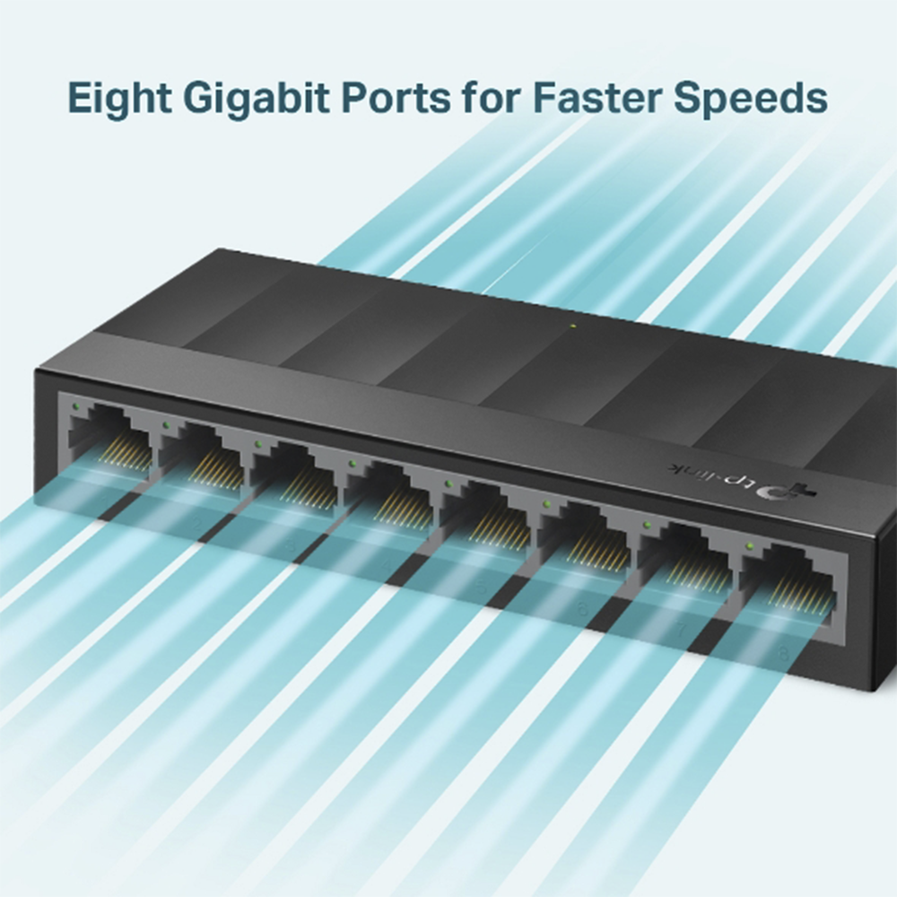 8-port 10/100/1000Mbps desktop switch