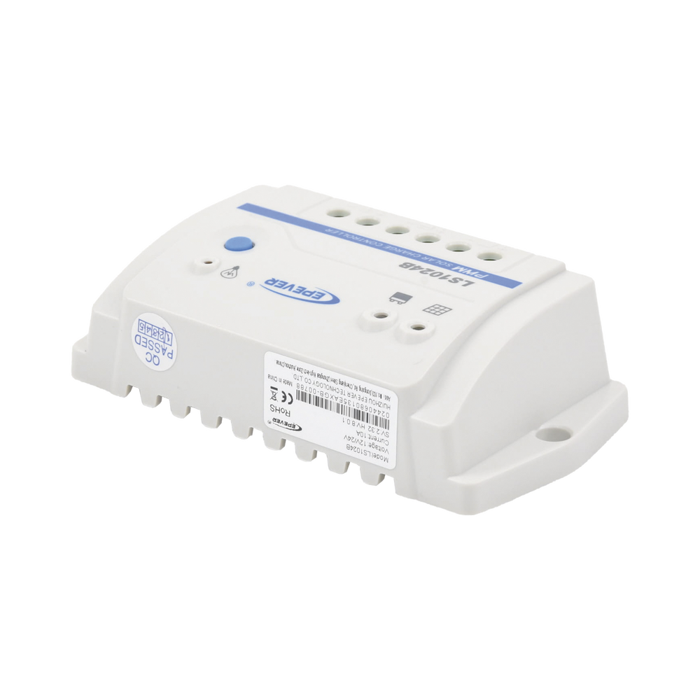 PWM Solar Charge and Discharge Controller, 12/24 V 10 A, Configurable Parameters
