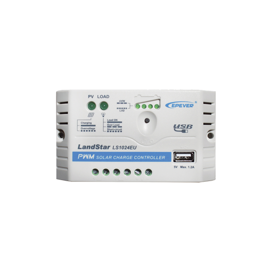 Controlador Solar PWM 12/24 V 10 A, Salida USB
