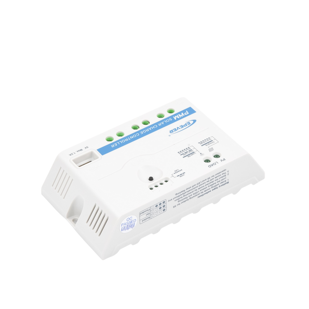 PWM Solar Controller 12/24 V 20 A, USB Output