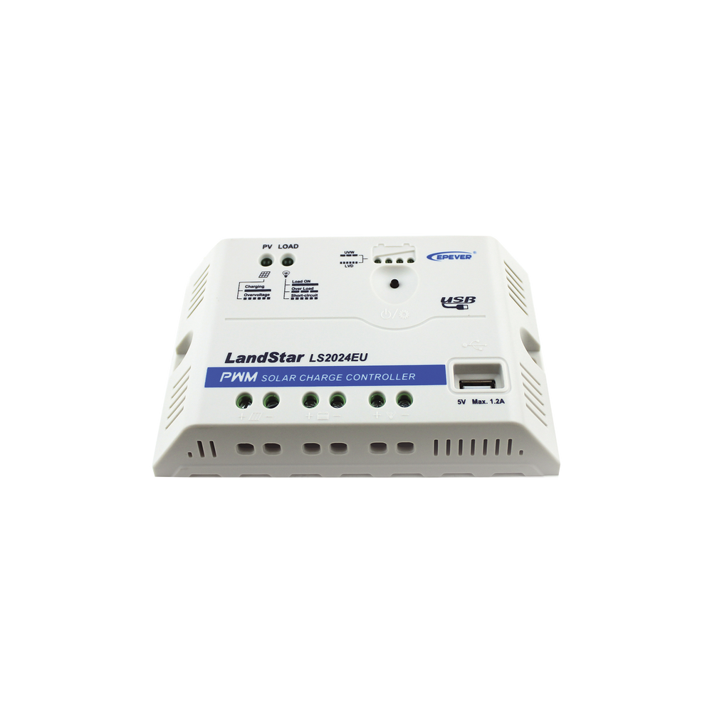 Controlador Solar PWM 12/24 V 20 A, Salida USB