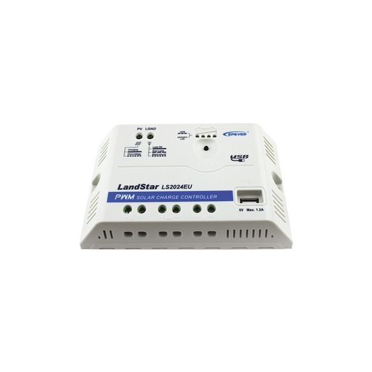 Controlador Solar PWM 12/24 V 20 A, Salida USB