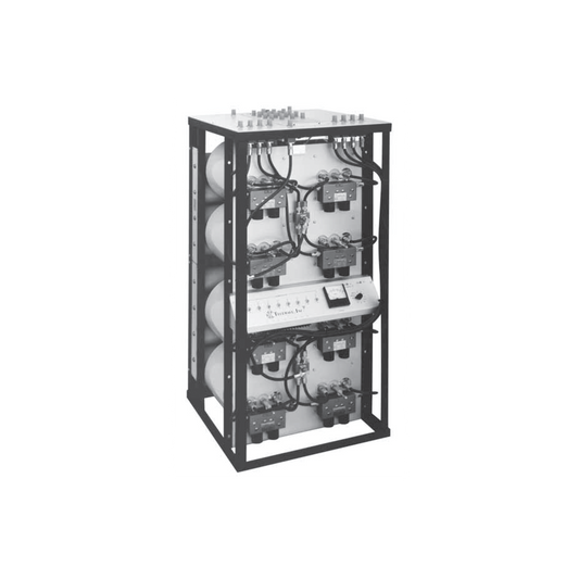 Combinador en Rack 24", 400-512 MHz, 6 Can.(10"Dia.) 250 KHz Tx-Tx, Monitor/Pot. 150 Watt, N Hembras.