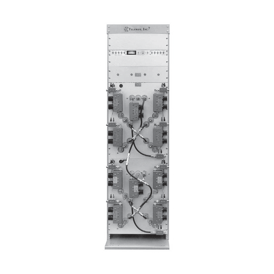  Combinador de Panel en Rack 19", 851-869 MHz,  8 Canales, 500 kHz, 150 Watt, N Hembras.