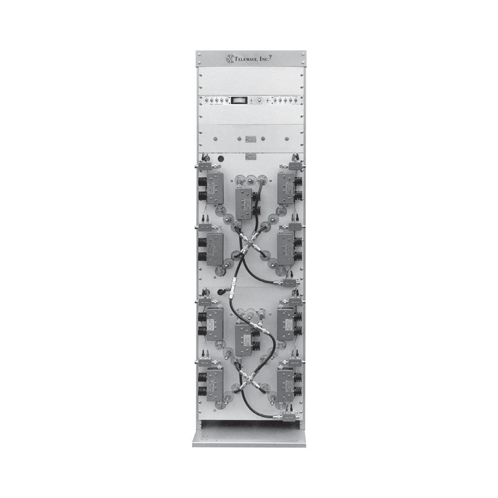 Combinador Panel en Rack 19" de 746-806/ 800-869 MHz, 4 Canales (8" Diam.), 250 kHz, 150 Watt, N Hembras.