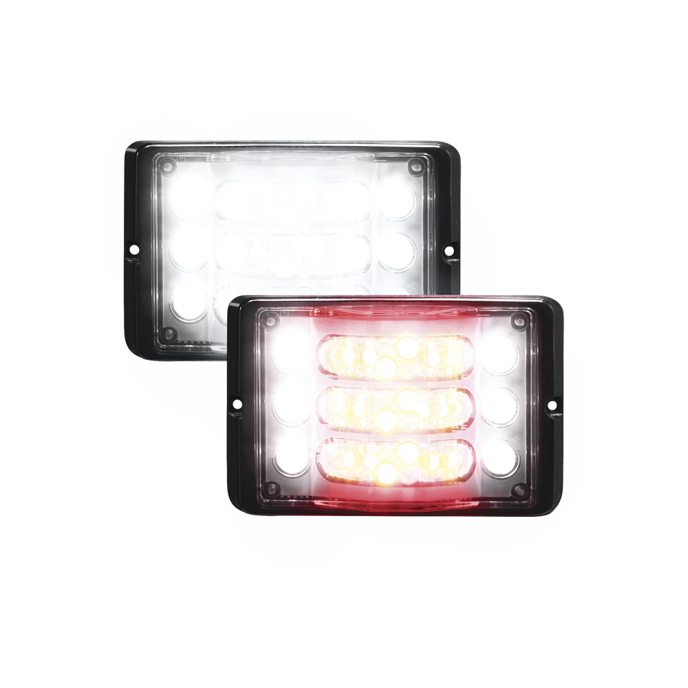 Luz direccional de 3 niveles rojo/claro