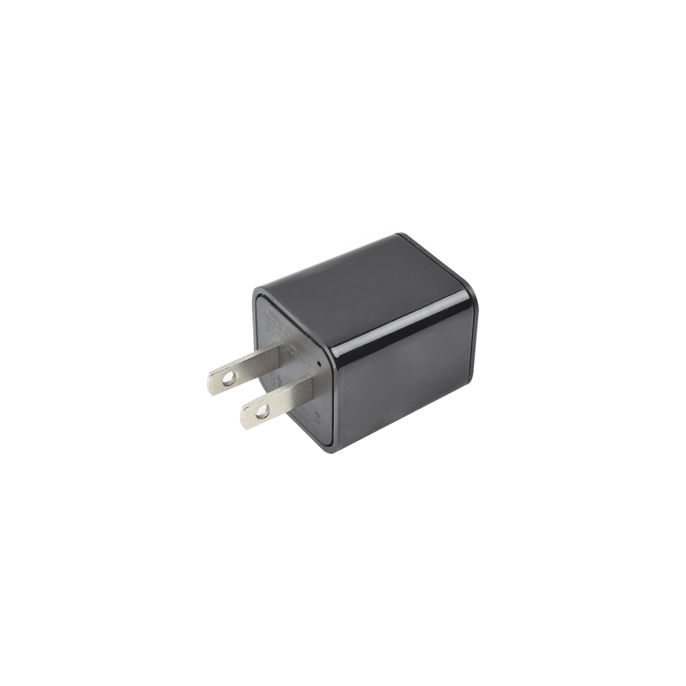 Cámara Oculta en Cargador de Pared / Memoria de 8GB / Resolución 2 Megapixel (1080P) / Grabación Continua o por Movimiento
