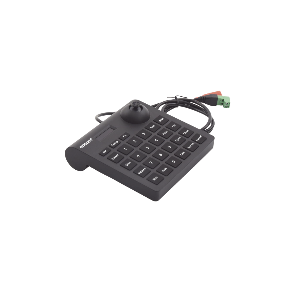 Mini Teclado controlador PTZ con pantalla LCD y joystick altamente resistente