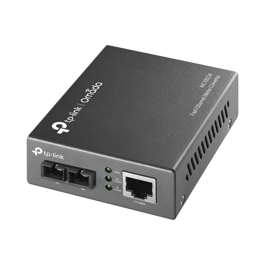 Convertidor Multimedia Multi-modo, 1 puerto RJ45 10/100 Mbps, conector de fibra SC, hasta 2 KM