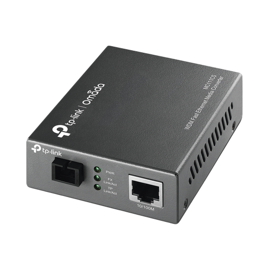 Convertidor Multimedia VDM Monomodo, 1 puerto RJ45 10/100, 1 puerto SC/UPC, hasta 20KM, Para su funcionamiento requiere el modelo MC112CS
