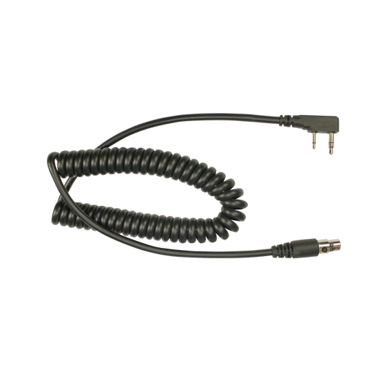 Cable en espiral para auricular HDS-EMB para radios Kenwood Serie G/ 3230/ 2102G/ 2202L/ 2212L/ 2170/ 2360/ 2302/ 2312/ 2000/ 2402/ NX-220/ 320/ NX-240/ 340/ TKD-240/ 340.