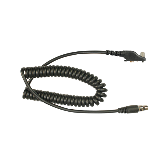 Cable resistente al fuego (UL-914), para auricular HDS-EMB con atenuación de ruido para radios Icom IC-F50/ 60/ 3161/ 4161/ 30GS/ 30GT/ 40GT/ 40GS/ 40G.