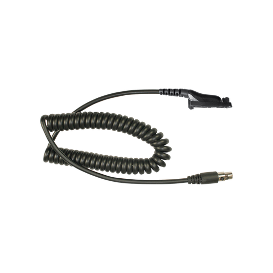 Cable para auricular HDS-EMB con atenuación de ruido para radios MOTOROLA (MOTOTRBO) XPR6500, XPR6550, DEP450, DEP550, DEP550e, DEP570, DGP-4150, DGP-6150, DGP-8550, DGP-5550, APX-7000/ DP-3400.