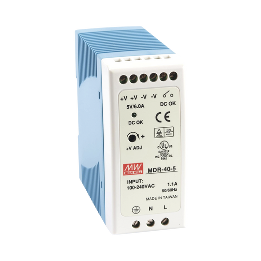 Fuente de poder Industrial Riel Din 5Vcd, 40W