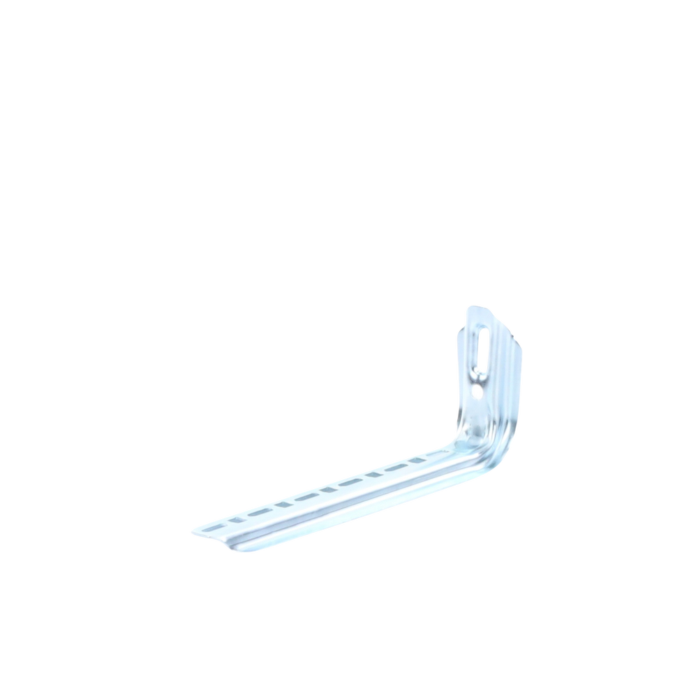 Ménsula omega tipo L inteligente, 310 mm de ancho, con acabado Electro Zinc