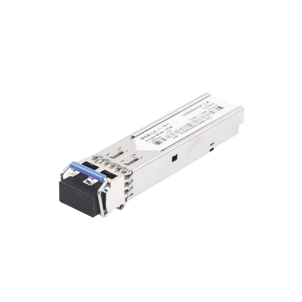 (MGB-LX V1) Transceptor Mini-GBIC SFP 1000Base-LX para Monomodo, Doble LC/UPC, Longitud de Onda 1310nm