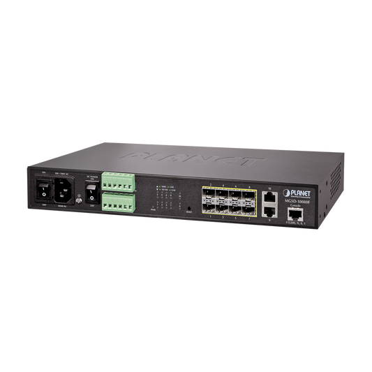 Switch Administrable L2, 8 puertos 100/1000X SFP, 2 puertos 10/100/1000T