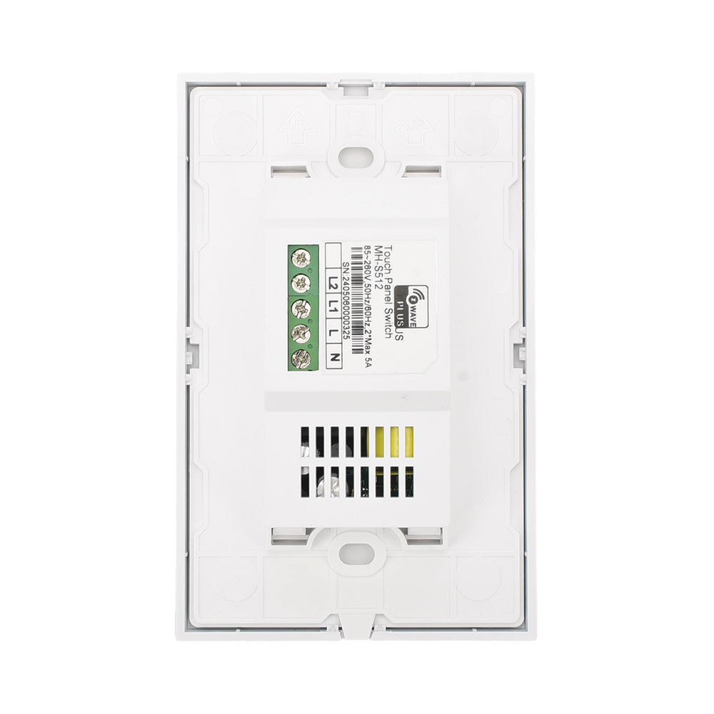 INTERRUPTOR ZWAVE DE PANEL TÁCTIL 2 BOTONES