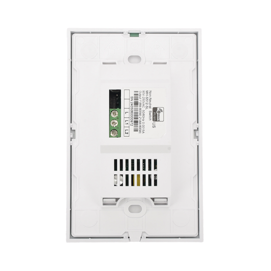 ZWAVE INTERRUPTOR DE PANEL TÁCTIL 2 BOTONES NO CABLE NEUTRO