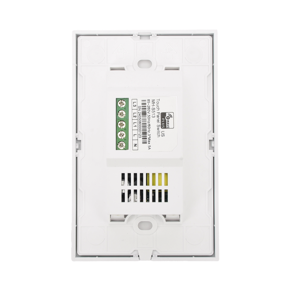 INTERRUPTOR ZWAVE DE PANEL TÁCTIL 3 BOTONES