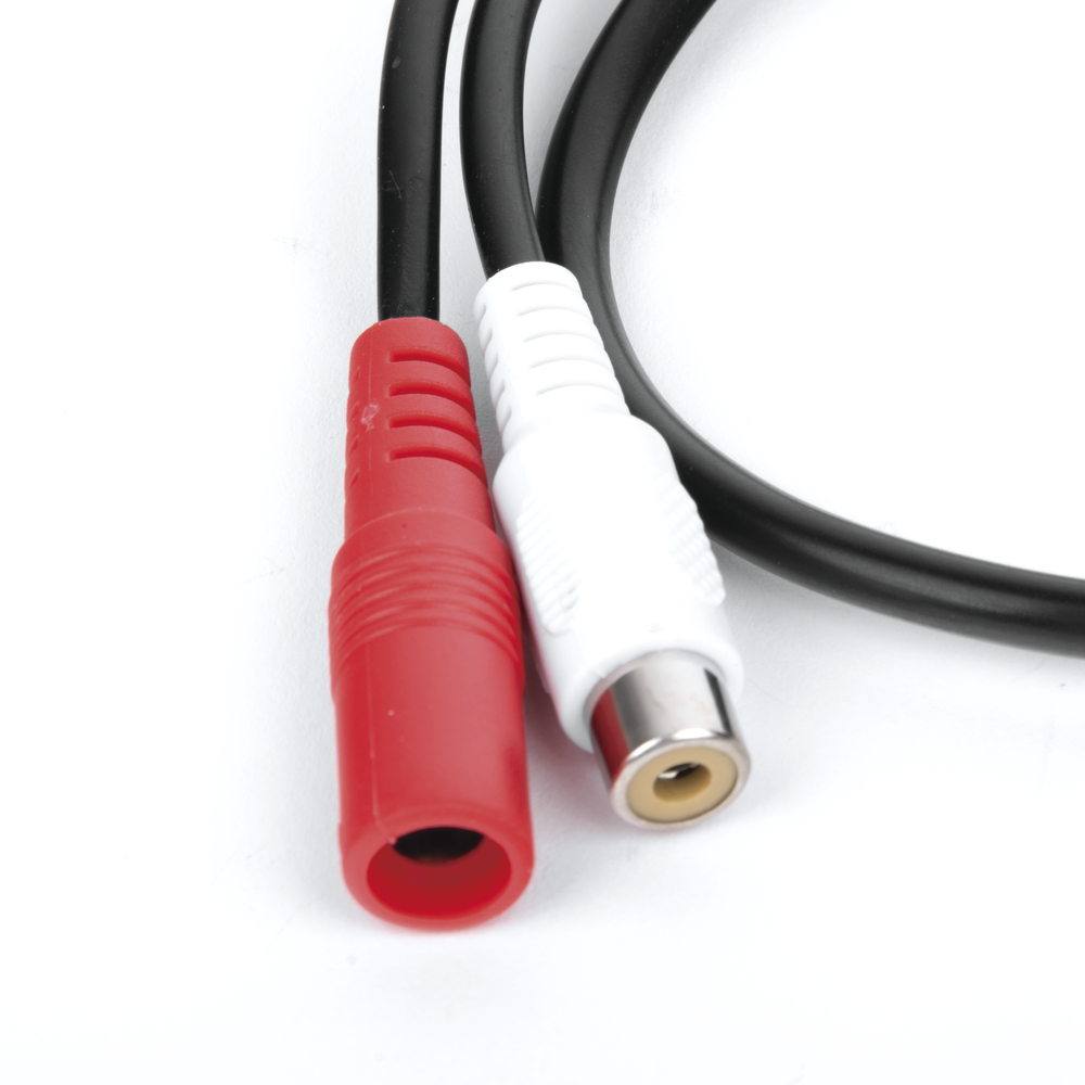 High-fidelity, noise-cancelling, omnidirectional microphone for indoor use with a reception distance of 50-120 square meters.