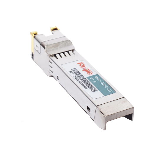 Módulo Transceptor Mini-GBIC-GT 1000BASE-T SFP a Cobre RJ45 para 100 Metros
