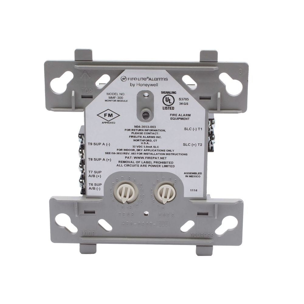 Módulo Monitor Direccionable / Permite Agregar Sensores Convencionales al Panel / Cableado Clase A y B / Compatible sólo con Paneles Direccionables Fire-Lite