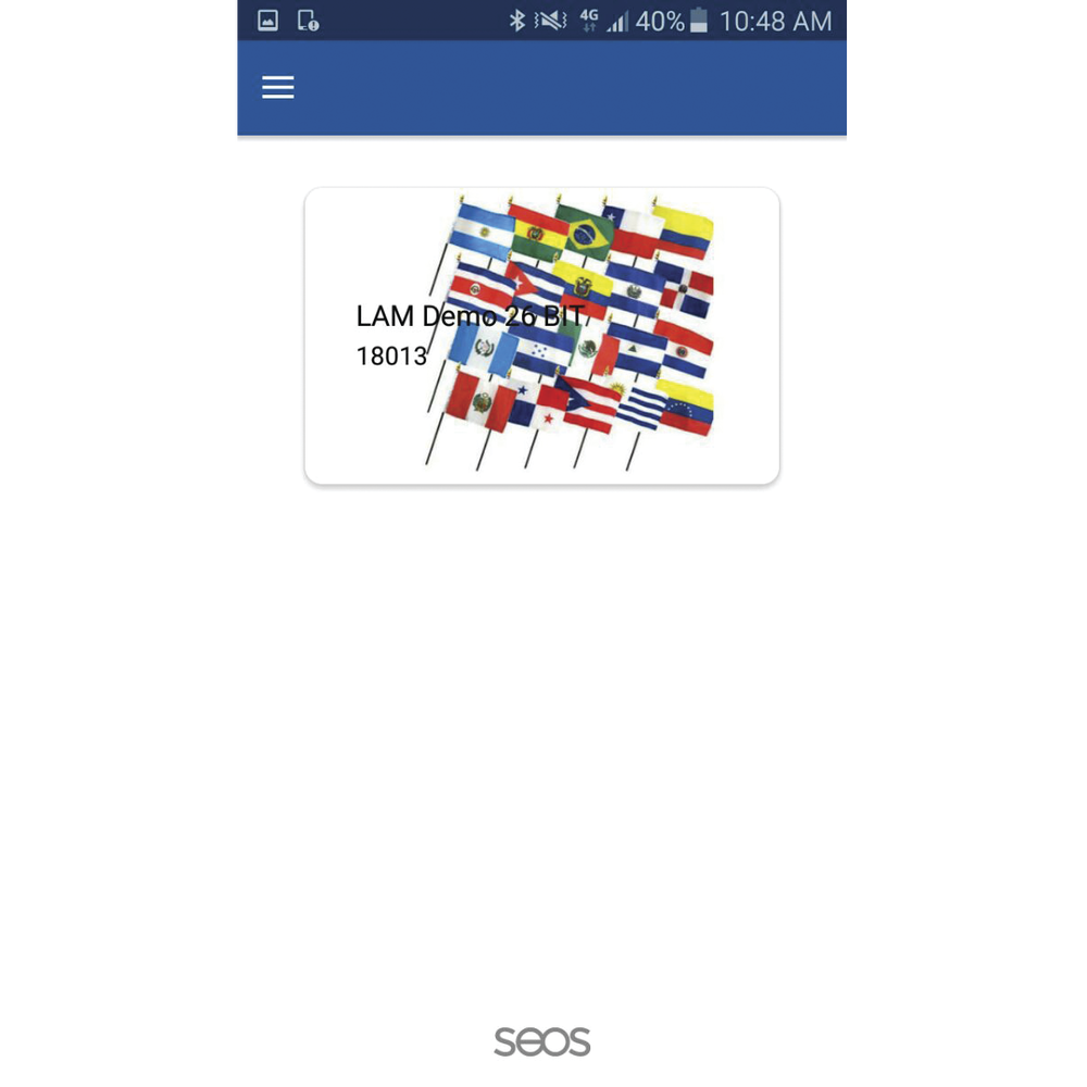 SEOS HID Virtual Card / The card is on the smartphone / Compatible with iOS and Android