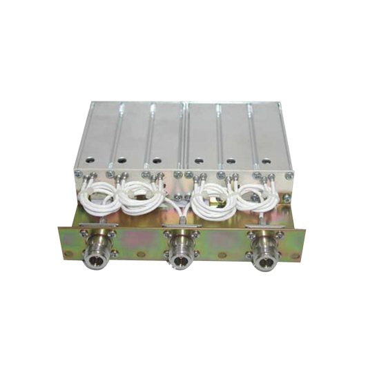 Duplexer Móvil para 148-160 MHz,  6 Cavidades, 4.5 a 10 MHz de Sep., Conectores N Hembras, 50 Watt.
