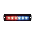 Luz led perimetral MR6 rojo / azul con soporte para empotrar