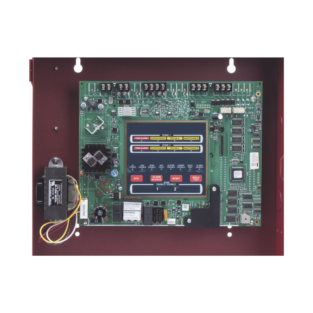Conventional Fire Detection Panel / 4 Zones / 2 NACs / No Programming Required