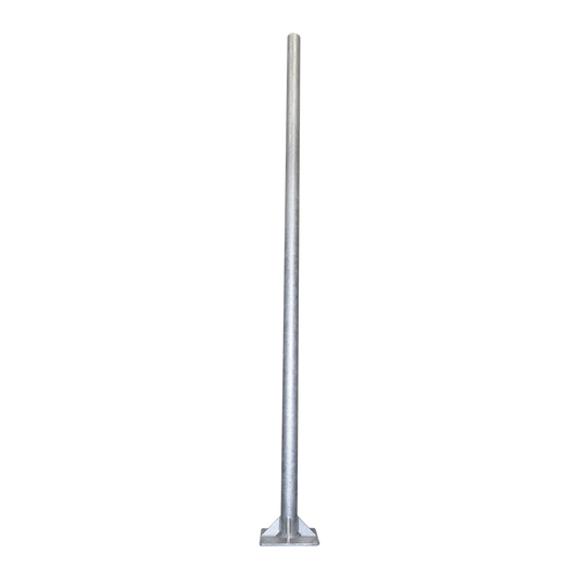 Poste de Acero Galvanizado para Videovigilancia, 3 m de altura.