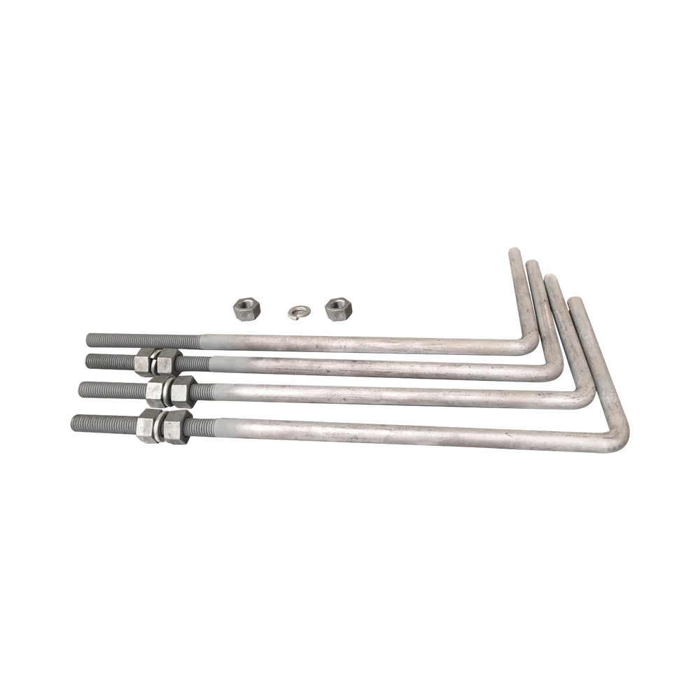 Galvanized Steel Post for Video Surveillance, 4 m high.