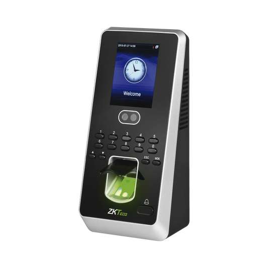 Terminal multimedia con Reconocimiento Facial  / Teclado / Huella / Hasta 400 Rostros y 1,000 Huellas