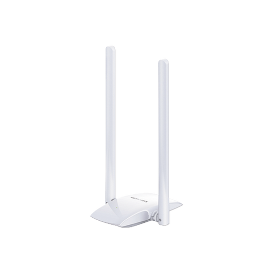 Adaptador inalámbrico N de 300 Mbps 2.4 GHz, 2 antenas externas 