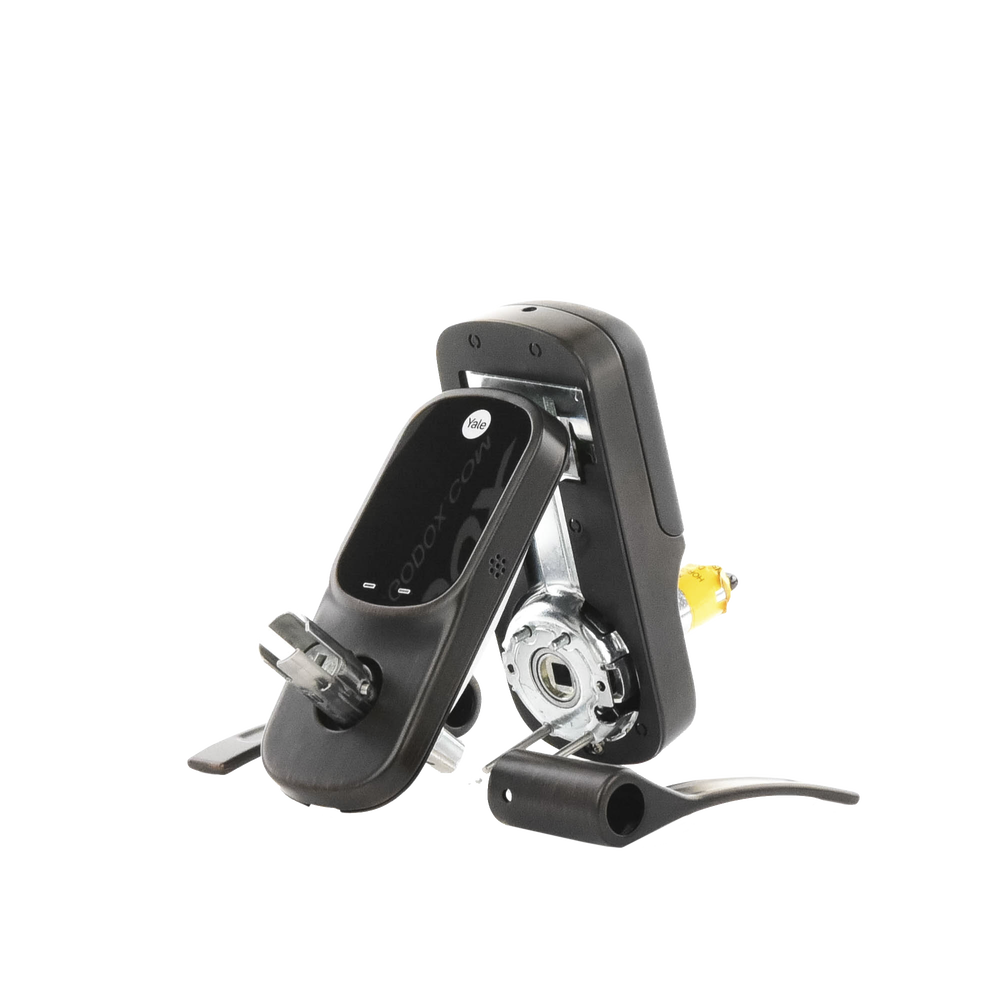 YRL226 Lock with Touch Keypad and Handle / Optional Smartphone Control / Antique Bronze / For doors 35mm to 45mm thick.