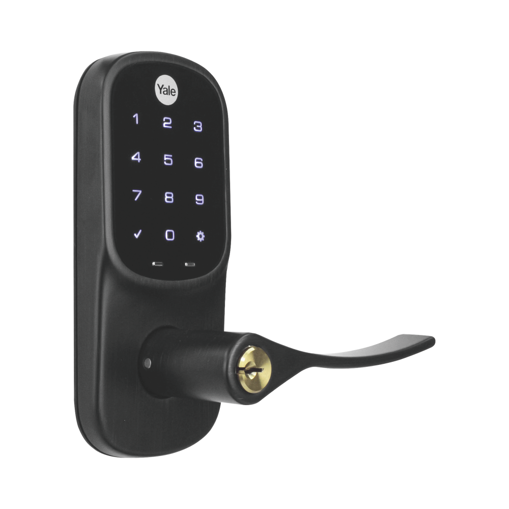 Cerradura  YRL226 con Teclado Táctil y Manija /Smarphone Control Opcional/ bronce Antiguo/ Para puertas de 35 mm a 45 mm de espesor.