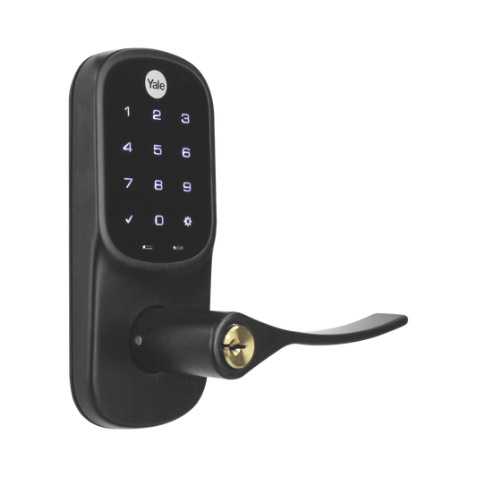 Cerradura  YRL226 con Teclado Táctil y Manija /Smarphone Control Opcional/ bronce Antiguo/ Para puertas de 35 mm a 45 mm de espesor.