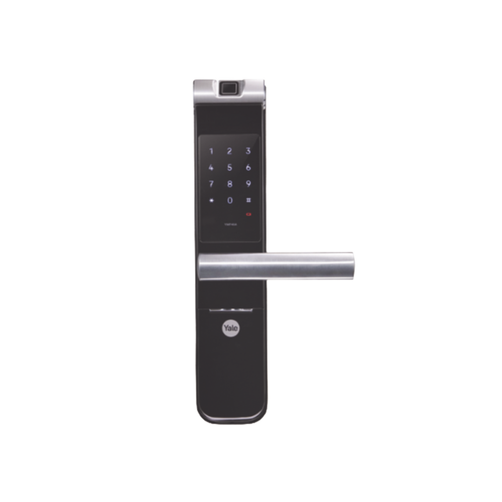 Cerradura Autónoma YMF40A con Teclado y  Biométrica con Huella de Alto Diseño Estético!