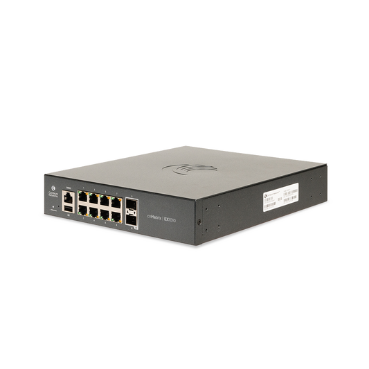Switch cnMatrix EX1010  de 8 puertos Gigabit Ethernet y 4 SFP, Capa 2,  gestión en la nube