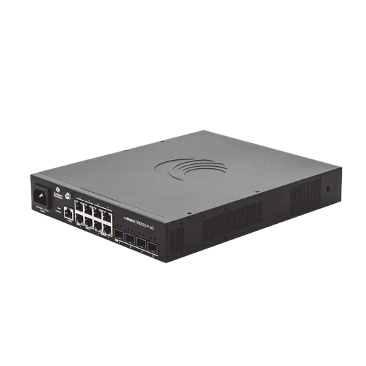 Switch cnMatrix WISP TX1012-AC-P de 8 puertos PoE y 4 SFP+, 200 W,  Capa 2,  gestión gratuita desde la nube
