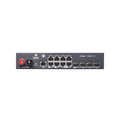 Switch cnMatrix WISP TX1012-DC-P de 8 puertos PoE y 4 SFP+, 170 W PoE Budget, Capa 2, gestión gratuita desde la nube, para corriente directa