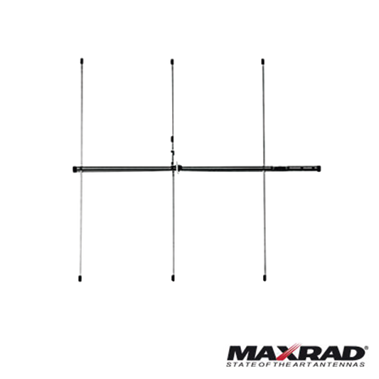 Antena base VHF, direccional, rango de frecuencia 150 - 174 MHz (Yagi 3 elementos)