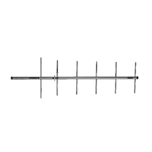 Antena Yagi Direccional para Base, 150-174 MHz, 10.2 dB de ganancia, 6 elementos, 250 Watt.