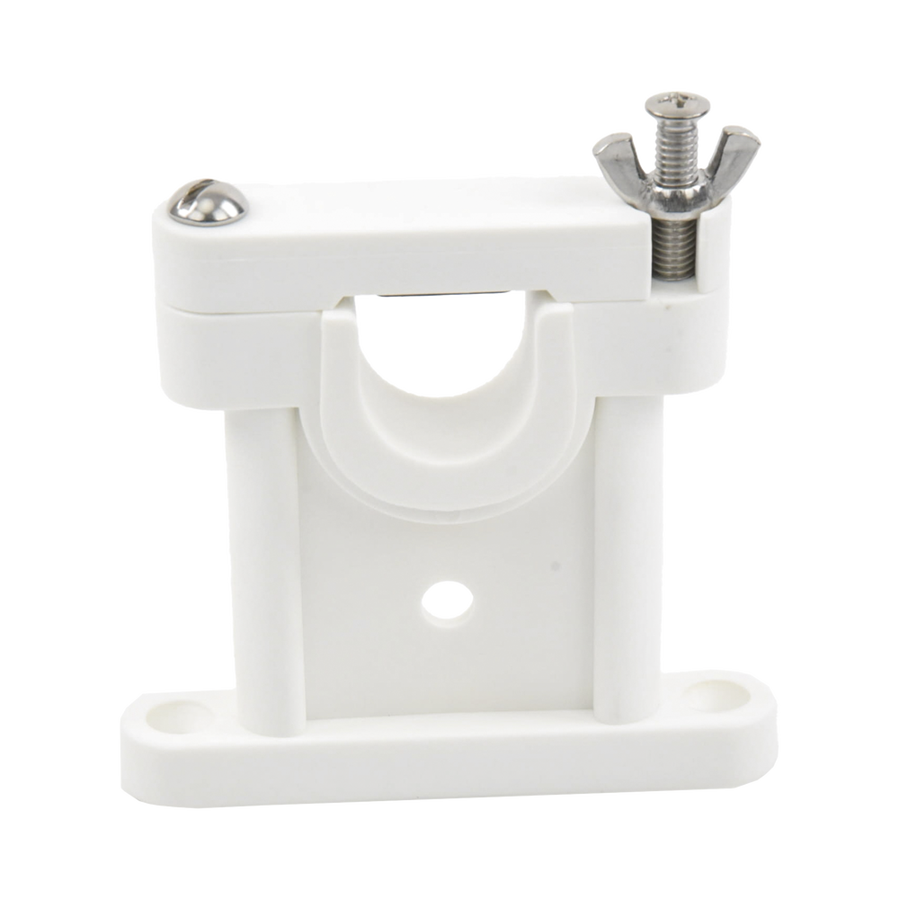 Soporte para antenas de 1 1/2 ", 1 1/8" y 1" de diametro, utilizando el adaptador incluido.
